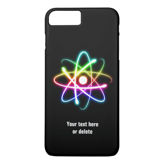 Colourful Glow Atom Symbol | Science Gift Case-Mate iPhone Case (Back)
