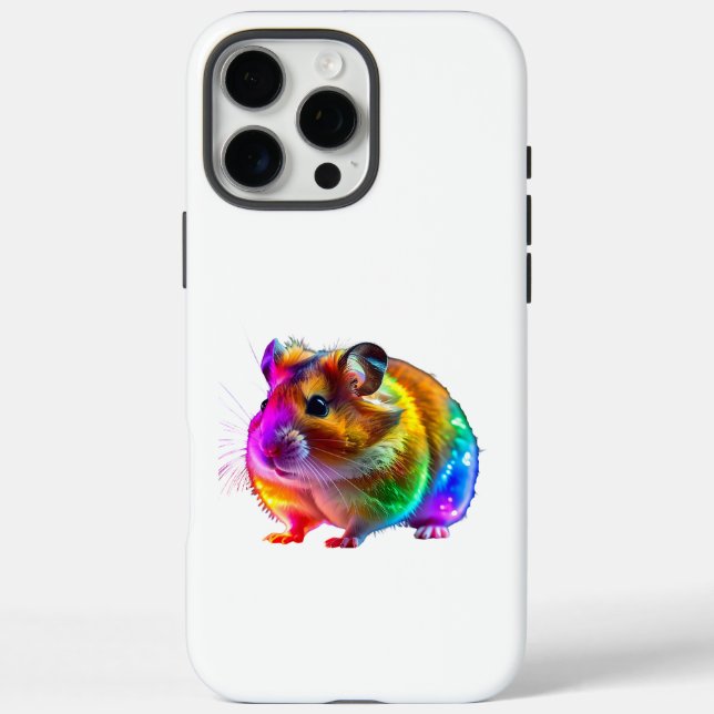 Colourful Glowing Hamster Art Case-Mate iPhone Case (Back)