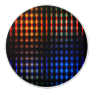 Colourful glowing lights ceramic knob