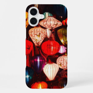 Colourful Glowing Ornate Lanterns iPhone 16 Plus Case