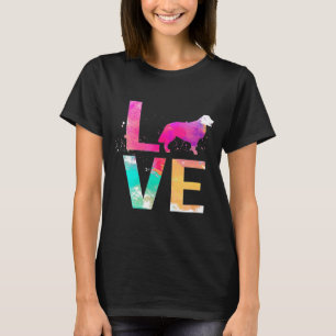 Colourful Golden Retriever Dog Mum Golden Retrieve T-Shirt