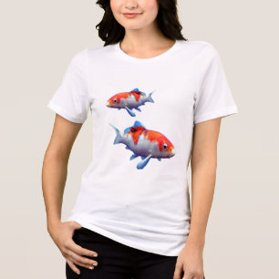 Colourful Goldfish T-Shirt Tri-Blend Shirt