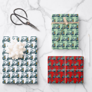 Colourful Golf Carts #2 Wrapping Paper Sheets