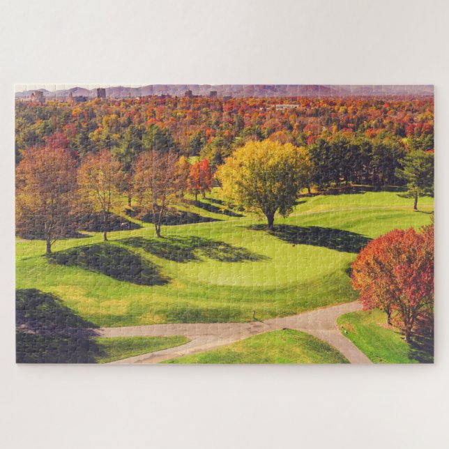 Colourful Golf Course in Autumn Jigsaw Puzzle (Horizontal)