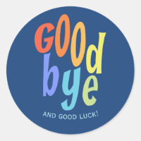 Colourful Goodbye and Good Luck Farewell