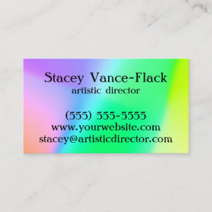 Colourful Gradient Business Card