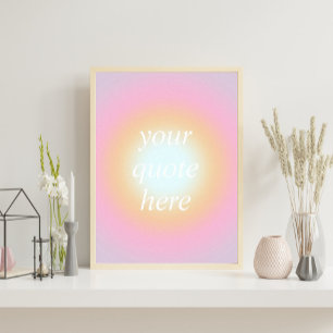 Colourful Gradient Custom Motivational Quote Poster