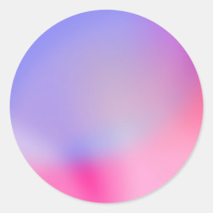Colourful Gradient Custom Trendy  Classic Round St Classic Round Sticker