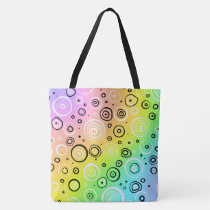 Colourful Gradient Design with Fun Circles! Tote Bag