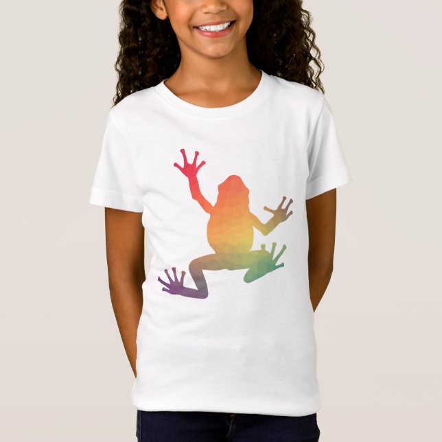 Colourful Gradient Frog Lover Gifts T-Shirt (Front)