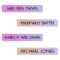 Colourful Gradient Kids Waterproof Name Labels