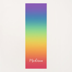 Colourful Gradient Rainbow Yoga Mat