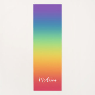 Colourful Gradient Rainbow Yoga Mat