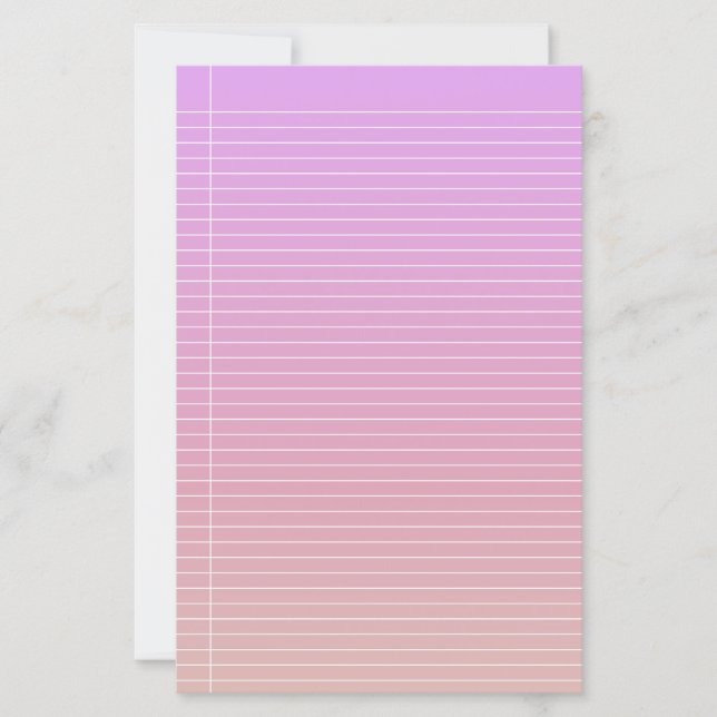 Colourful Gradient Stationery Paper (Front)