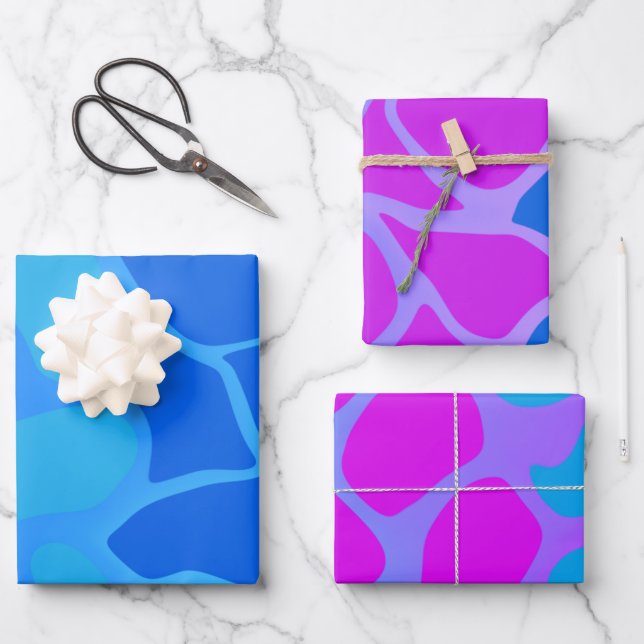 Colourful Gradients Wrapping Paper Set (Front)