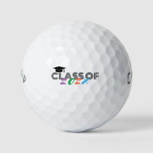 Colourful Graduation Class Of {Year} Personalised Golf Balls