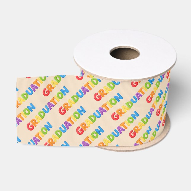 Colourful Graduation  Grosgrain Ribbon (Spool)