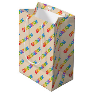 Colourful Graduation Medium Gift Bag