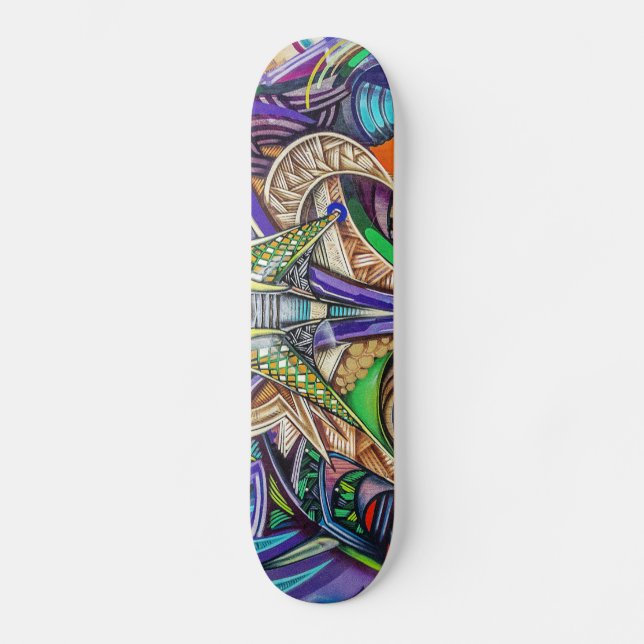 Colourful Graffiti Art Skateboard (Front)