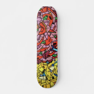 Colourful Graffiti Art Skateboard