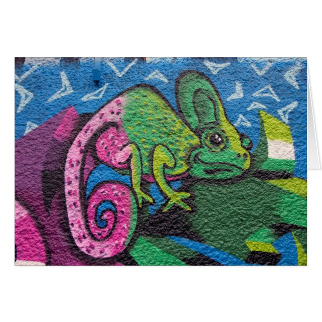 Colourful Graffiti Chameleon (Front Horizontal)