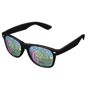 Colourful Graffiti Chameleon Retro Sunglasses