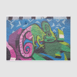 Colourful Graffiti Chameleon Tissue Paper