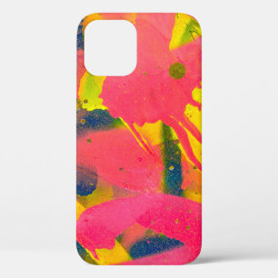 Colourful Graffiti. Closeup abstract street artart iPhone 12 Case