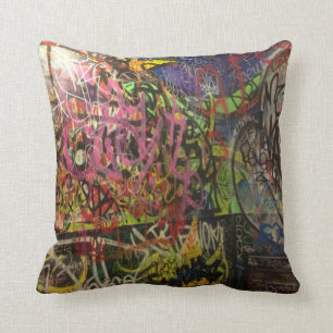 Colourful Graffiti Cushion