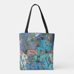 Colourful Graffiti Design Tote Bag