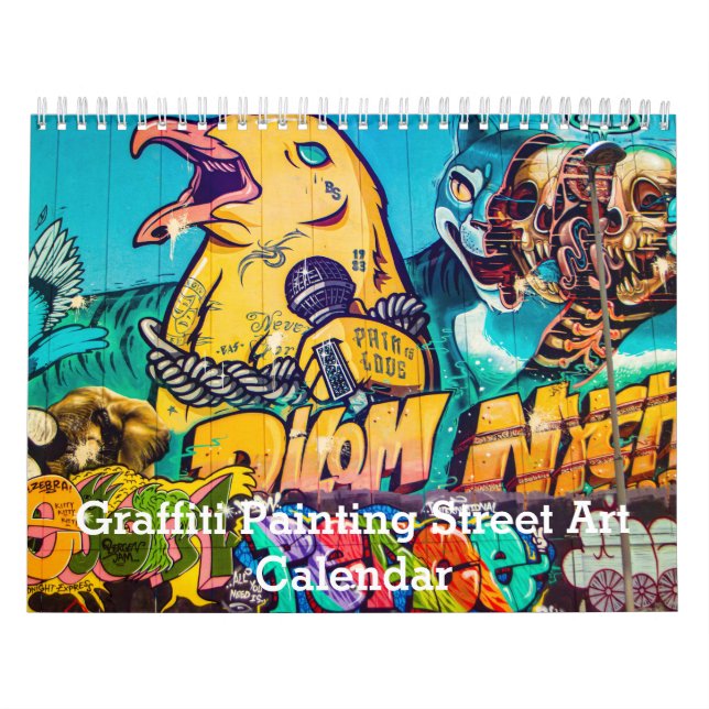 Colourful Graffiti Painting Street Art 2026 Calendar (Cover)