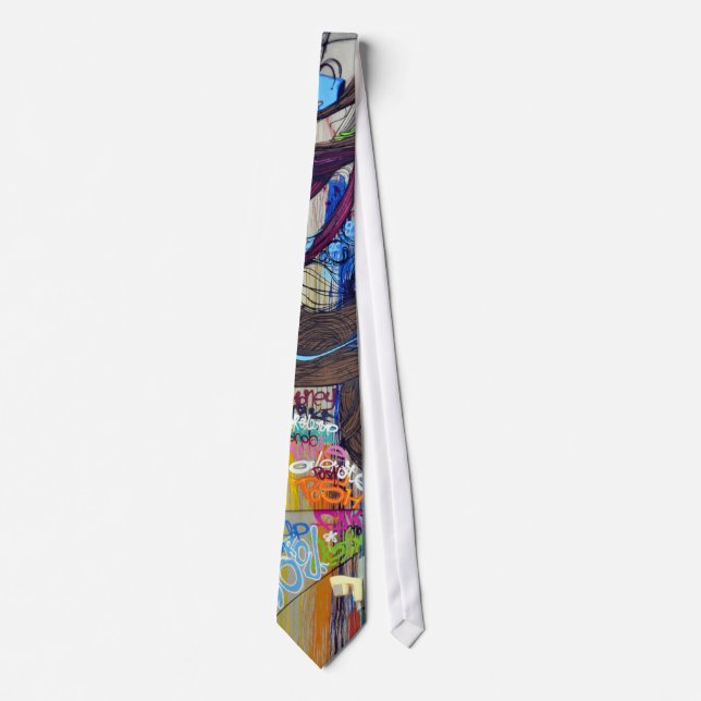 Colourful Graffiti Tie (Front)