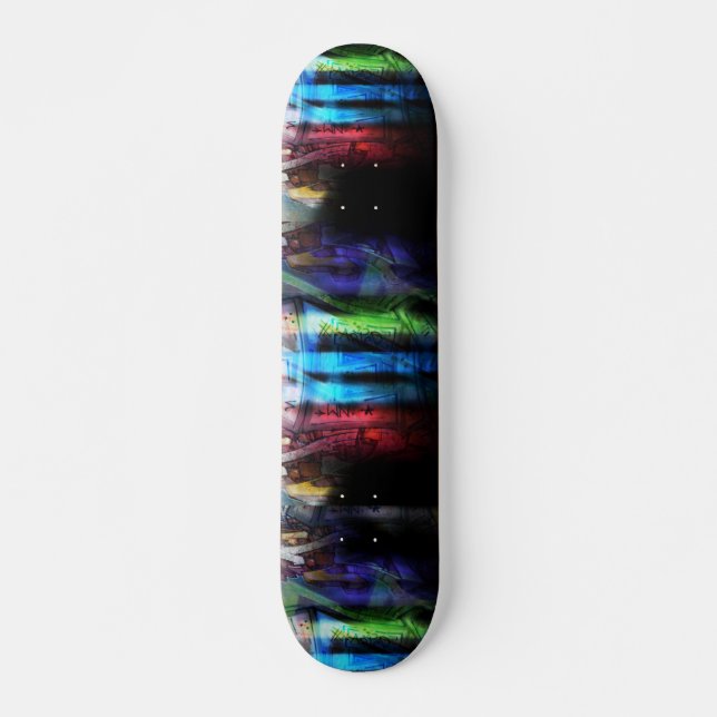 Colourful graffitis design skateboard (Front)
