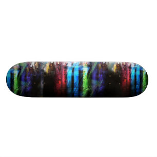 Colourful graffitis design skateboard