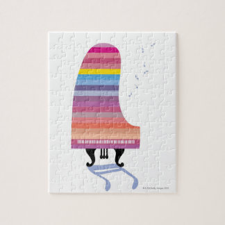 Colourful Grand Piano Jigsaw Puzzle