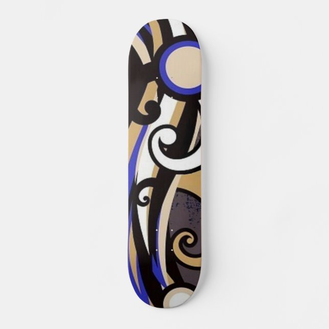 Colourful Grange Dance Abstract Skateboard (Front)