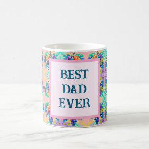 Colourful grapes with Best Dad Ever Coffee Mug