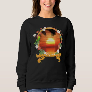 Colourful Graphic Key West Summer Vacation Trip Sweatshirt