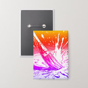 Colourful Graphic Style Brush Paint Splotch