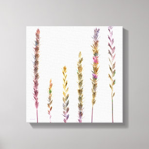 Colourful Grasses Canvas Print