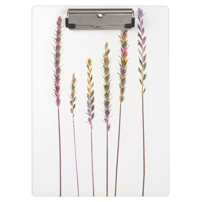 Colourful Grasses Clipboard (Front)