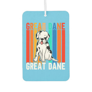 colourful great dane car air freshener