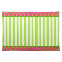 Colourful Green and Red Christmas Placemat