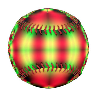 Colourful Green and Red Tartan Baseball