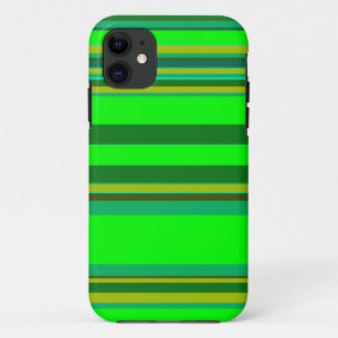 Colourful Green Stripe Customised Designer Pattern Case-Mate iPhone Case