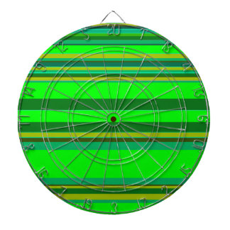 Colourful Green Stripe Customised Designer Pattern Dartboard