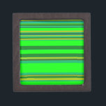 Colourful Green Stripe Customised Designer Pattern Gift Box<br><div class="desc">Colourful Green Stripe Customised Designer Pattern</div>
