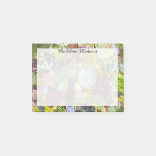 Colourful Greenery Succulents Post-it Notes