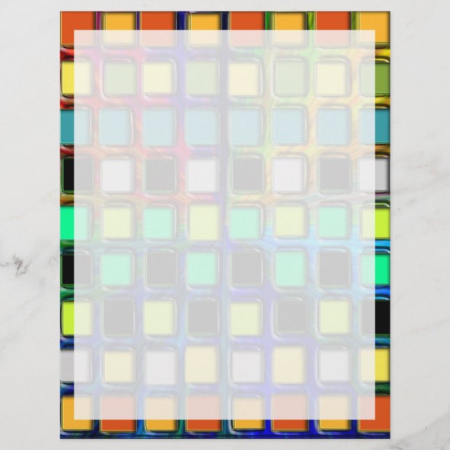 Colourful Grid-Tiled by Shirley Taylor (Front)