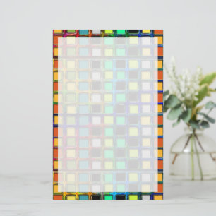 Colourful Grid-Tiled by Shirley Taylor Stationery